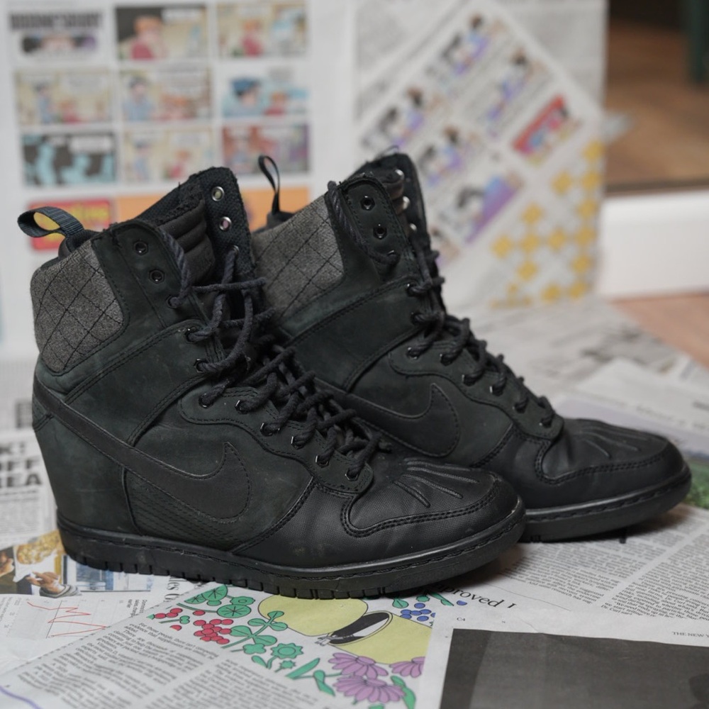 Black High-Top Sneakers